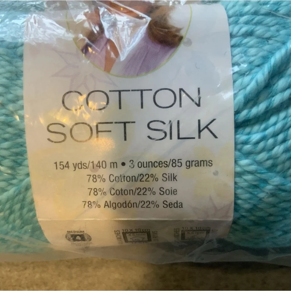 Deborah Norville Cotton Soft Silk Solid Turquoise 3 oz Cotton Silk #4